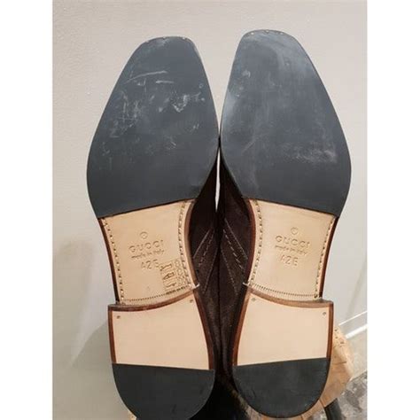 donna mocassini gucci scamosciato|Mocassini Gucci in Scamosciato Marrone taglia 35.5 EU .